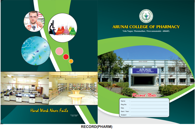 Pharmacy Record Note - Cover 1